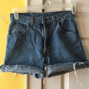 Vintage High Waisted Denim Shorts